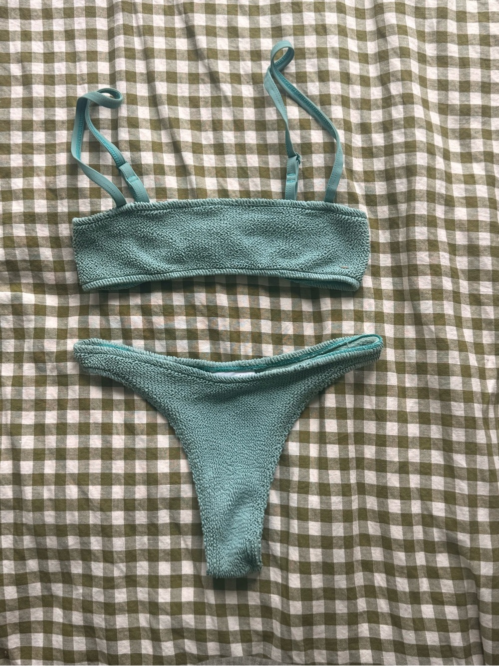 Youswim Sage Poise Top & Cheeky Bottom, Stretch 1